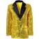 Widmann Sequin Jacket Gold with Black Collar