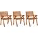 vidaXL 310630 3-pack Garden Dining Chair