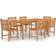 vidaXL 3059947 Patio Dining Set, 1 Table incl. 6 Chairs