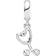 Pandora Stethoscope Heart Dangle Charm - Silver/Transparent