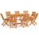 vidaXL 3059564 Patio Dining Set, 1 Table incl. 8 Chairs