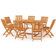 vidaXL 3059564 Patio Dining Set, 1 Table incl. 8 Chairs