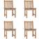 vidaXL 3073100 4-pack Garden Dining Chair