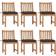 vidaXL 3073131 6-pack Garden Dining Chair