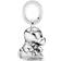 Pandora Labrador Puppy Dog Dangle Charm - Silver/Black