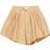 Chloé Pleated Cotton Shorts - Beige (C14651)