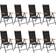 vidaXL 3070627 Patio Dining Set, 1 Table incl. 8 Chairs