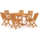 vidaXL 3059538 Patio Dining Set, 1 Table incl. 6 Chairs