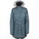 Trespass Thundery Waterproof Parka Jacket - Teal/Silver Grey