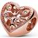 Pandora Openwork Family Tree Heart Charm - Rose Gold/Transparent