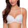 Dorina Lianne Light Padded Demi 3/4 Cup Bra - White