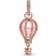 Pandora Sparkling Hot Air Balloon Dangle Charm - Rose Gold/Pink/Transparent