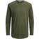 Jack & Jones Organic Cotton Long Sleeved T-shirt - Green/Forest Night