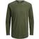 Jack & Jones Organic Cotton Long Sleeved T-shirt - Green/Forest Night