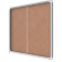 Nobo Premium Plus Cork Lockable Notice Board Sliding Door 27xA4