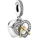 Pandora Two-Tone Happy Anniversary Dangle Charm - Silver/Gold/Transparent