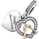 Pandora Two-Tone Happy Anniversary Dangle Charm - Silver/Gold/Transparent