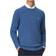 Gant Cotton Pique Crew Neck Sweater - Denim Blue Melange