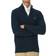 Gant Cotton Pique Full Zip Sweater - Evening Blue