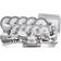 Waterside Grey Heart Combo Dinner Set 80pcs