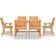 vidaXL 3057845 Patio Dining Set, 1 Table incl. 6 Chairs