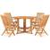 vidaXL 3059989 Patio Dining Set, 1 Table incl. 4 Chairs