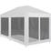 vidaXL Party Tent with 6 Mesh Sidewalls 6x3 m