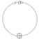 Tory Burch Miller Pavé Chain Bracelet - Silver/Transparent