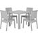 Beliani Fossano Patio Dining Set, 1 Table incl. 4 Chairs