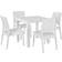 Beliani Fossano Patio Dining Set, 1 Table incl. 4 Chairs