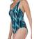 Speedo Aurasheen Printed Swimsuit - Nordic Teal/Black