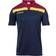 Uhlsport Offense 23 Polo Shirt - Navy/Bordeaux/Fluo Yellow