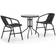 vidaXL 3080087 Patio Dining Set, 1 Table incl. 2 Chairs