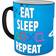 GB Eye Playstation Eat Sleep Repeat Heat Change Mug 30cl