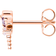 Thomas Sabo Dragonfly Single Ear Stud - Rose Gold/Violet/Transparent