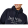 Jack Wills Batsford Graphic Logo Hoodie - Navy