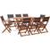 vidaXL 278914 Patio Dining Set, 1 Table incl. 8 Chairs