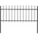 vidaXL Garden Fence with Spear Top 170x130cm