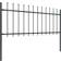 vidaXL Garden Fence with Spear Top 170x130cm