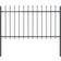 vidaXL Garden Fence with Spear Top 170x150cm