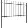 vidaXL Garden Fence with Spear Top 170x150cm