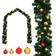 vidaXL Garlands Christmas Wreath Decorated with Balls and LED Lights Green (246406)