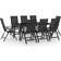 vidaXL 3070641 Patio Dining Set, 1 Table incl. 8 Chairs