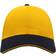 Atlantis Liberty Sandwich Heavy Brush 6 Panel Cap 2-pack - Yellow/Navy