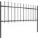 vidaXL Garden Fence with Spear Top 850x130cm