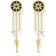 Thomas Sabo Royalty Star Earrings - Gold/Blue/Transparent