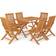 vidaXL 3059604 Patio Dining Set, 1 Table incl. 6 Chairs