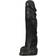 All Black Realistic Dildo, 22 cm