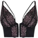 Pour Moi Confession Front Fastening Underwired Bralette - Black/Pink