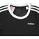 Adidas Girl's 3-Stripes T-shirt - Black/White